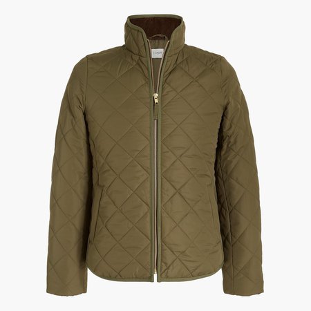 Diamond quilted puffer jacket