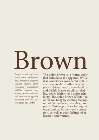 brown aesthetic text
