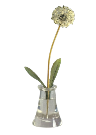 Stone dandelion flower by Peter Carl Fabergé