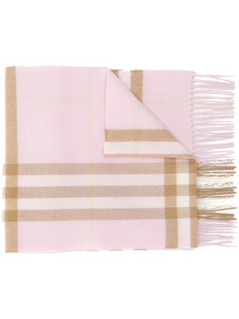 Burberry cashmere check scarf