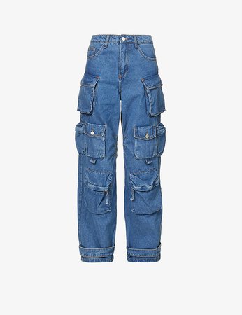 THE KRIPT - Pixley wide-leg high-rise denim jeans | Selfridges.com