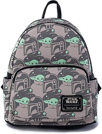 Amazon.com: Funko Loungefly: Star Wars - The Mandalorian, The Child and Mando Print Mini Cosplay Backpack, Amazon Exclusive (STBK0203): Toys & Games
