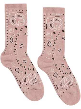 Alanui Bandana-print Ankle Socks - Farfetch