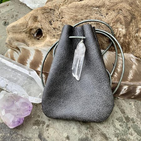 Leather Medicine Bag Pouch Amulet Crystal Bag Shaman Bag | Etsy