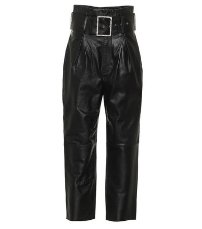 Grlfrnd - Beatrice high-rise leather pants