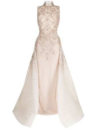 Saiid Kobeisy crystal-embellished open-back Gown - Farfetch