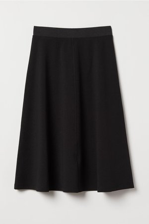 Knee-length skirt - Black - | H&M GB