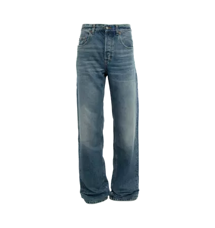 Saint Laurent long extreme baggy jeans