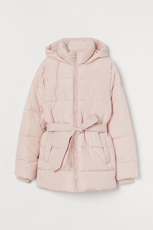 Padded Hooded Jacket - Light pink - Ladies | H&M US