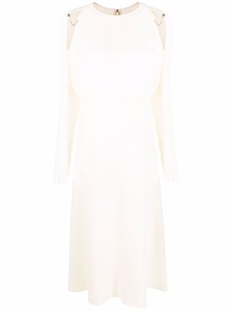 Victoria Beckham Shoulder cut-out Midi Dress - Farfetch