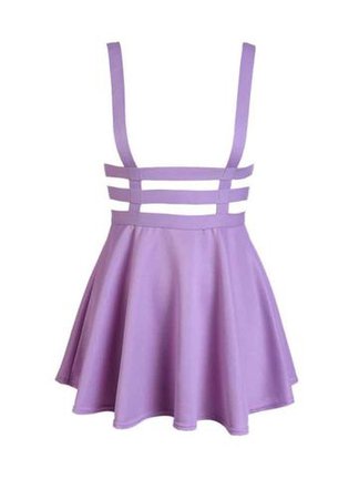 ANTIBrand Pastel Goth Lilac Suspender Skirt