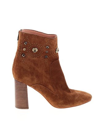 Sigerson Morrison 100% Leather Solid Brown Ankle Boots Size 9 - 39% off | thredUP