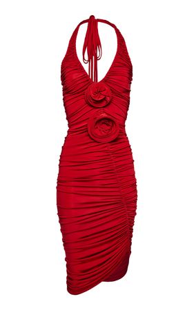 Ruched Asymmetric Mini Dress By Magda Butrym | Moda Operandi