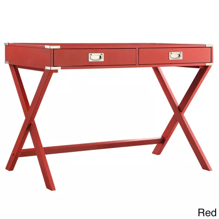 red desk
