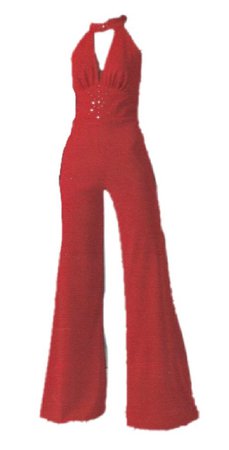 70s red jumpsuit