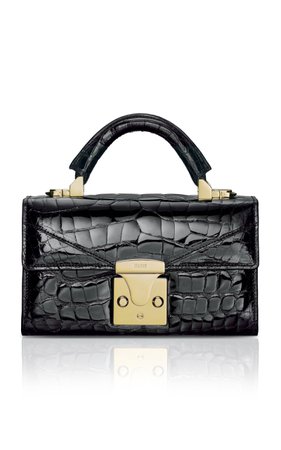 Mini Alligator Top Handle Bag by Stalvey | Moda Operandi
