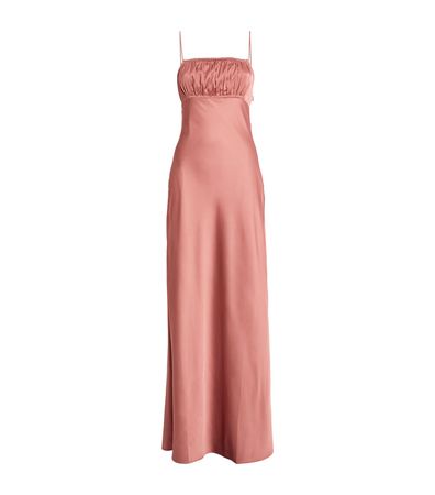 Womens PAIGE pink Satin Miren Maxi Dress | Harrods # {CountryCode}