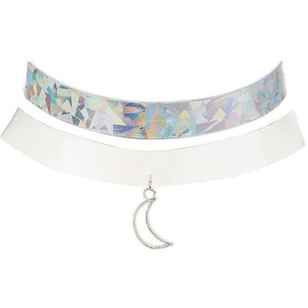 Charlotte Russe Clear & Holographic Choker