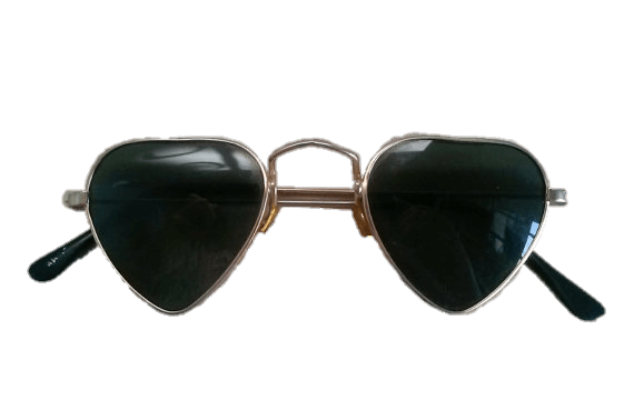 Vintage 80's Semi Heart Shaped Sunglasses