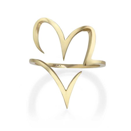 Cursive Heart Ring – Stephanie Gottlieb Fine Jewelry