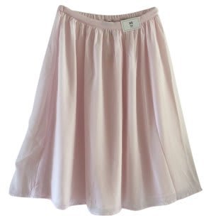 gap pink chiffon skirt