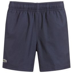 Lacoste Sport - Boys Navy Blue Shorts | Childrensalon
