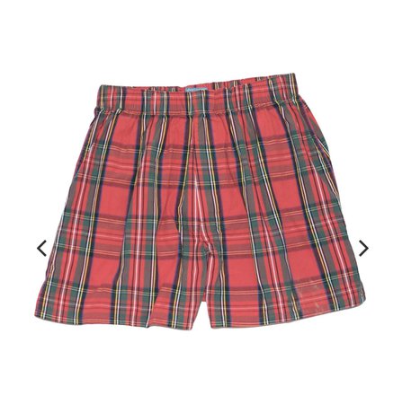 men's red flannel boxers