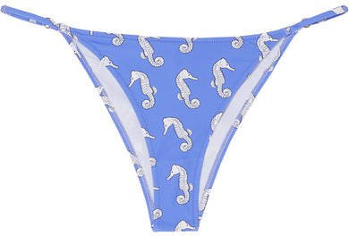 Fisch - Cayes Printed Bikini Briefs - Blue