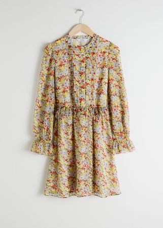 Floral Ruffled Mini Dress - Floral - Mini dresses - & Other Stories