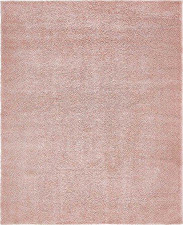 Amazon.com: Unique Loom Solid Frieze Collection Plush Transitional Pink Home Décor Area Rug (8' x 10'): Kitchen & Dining