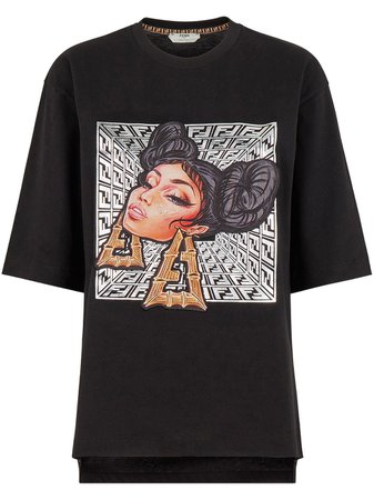 Fendi Fendi Prints On graphic-print T-shirt