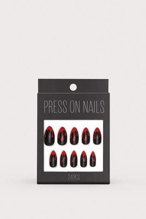 Press-on Nails - Red