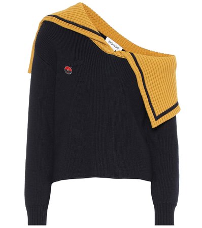 MONSE One-shoulder wool sweater