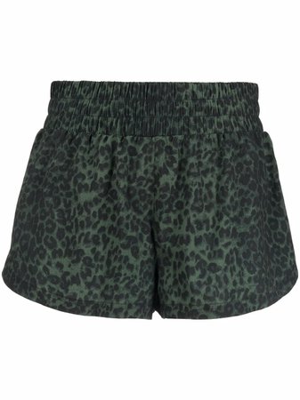 Maje leopard-print bermuda shorts