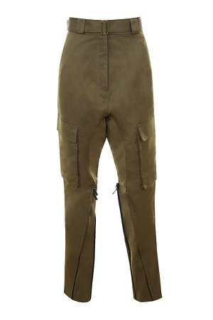 House of CB - 'INAYA' Khaki Sheen Twill Utility Trousers