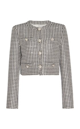 Pied De Poule Sequined Jacquard Jacket by Alessandra Rich | Moda Operandi
