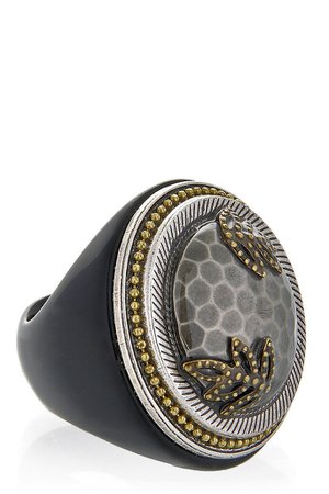 RINGSECLECTIC BEEHIVE Hammered Dome Cocktail Ring – PRET-A-BEAUTE.COM