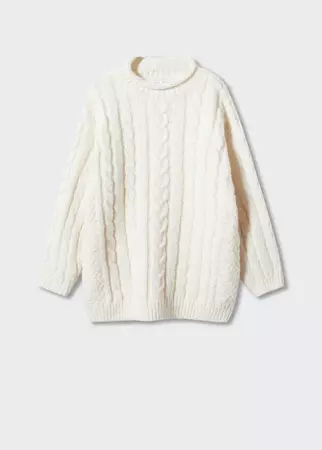 Braided wool sweater - Women | Mango USA