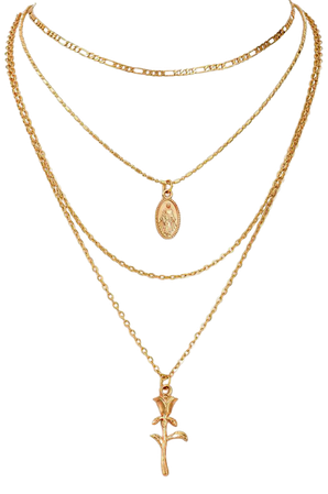 gold necklace choker chain png