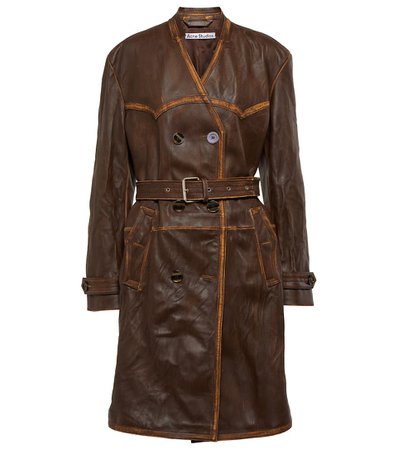 Acne Studios Leather trench coat