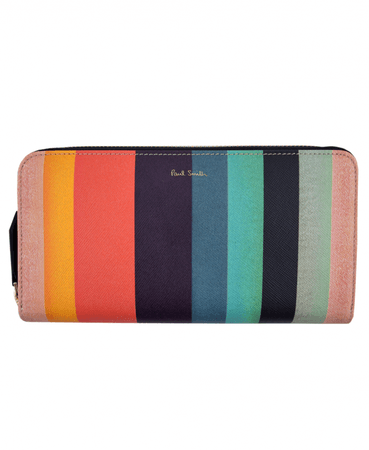 striped purse