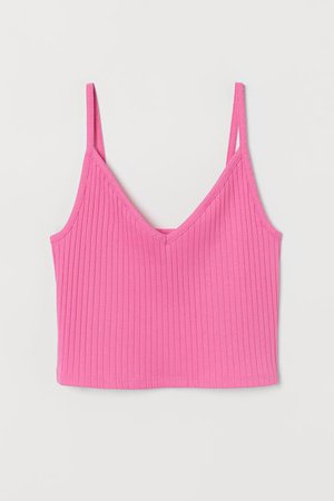 Short Jersey Camisole Top - Pink - Ladies | H&M US