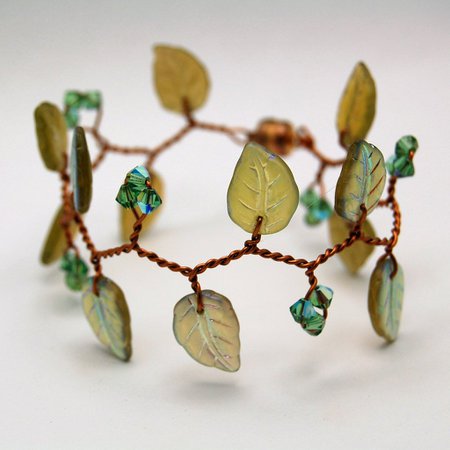 Green Leaf Bracelet | Minter and Richter Designs
