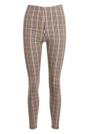 Checked Tailored Pants | Boohoo