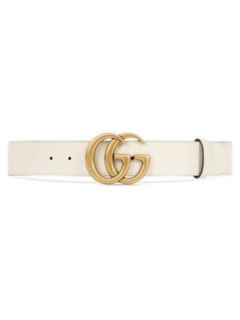 Gucci Leather Belt with Double G buckle