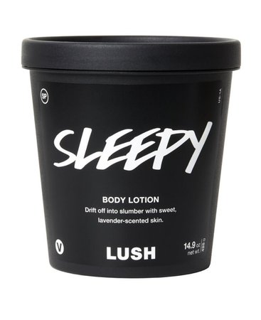 sleepy lush body lotion