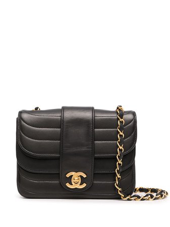 Chanel Pre-Owned 1992 CC quilted shoulder bag - FARFETCH