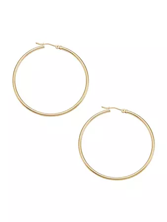 Saks Fifth Avenue Collection 14K Yellow Gold Hoop Earrings