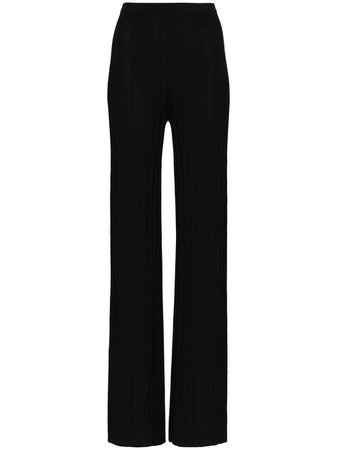 Totême Cour Ribbed Knit Trousers - Farfetch