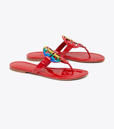 Tory Burch Miller Sandal, Printed Patent Leather : Women's New Arrivals